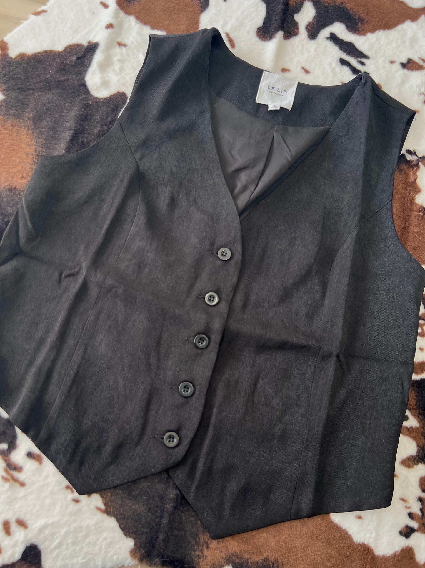 classic black vest