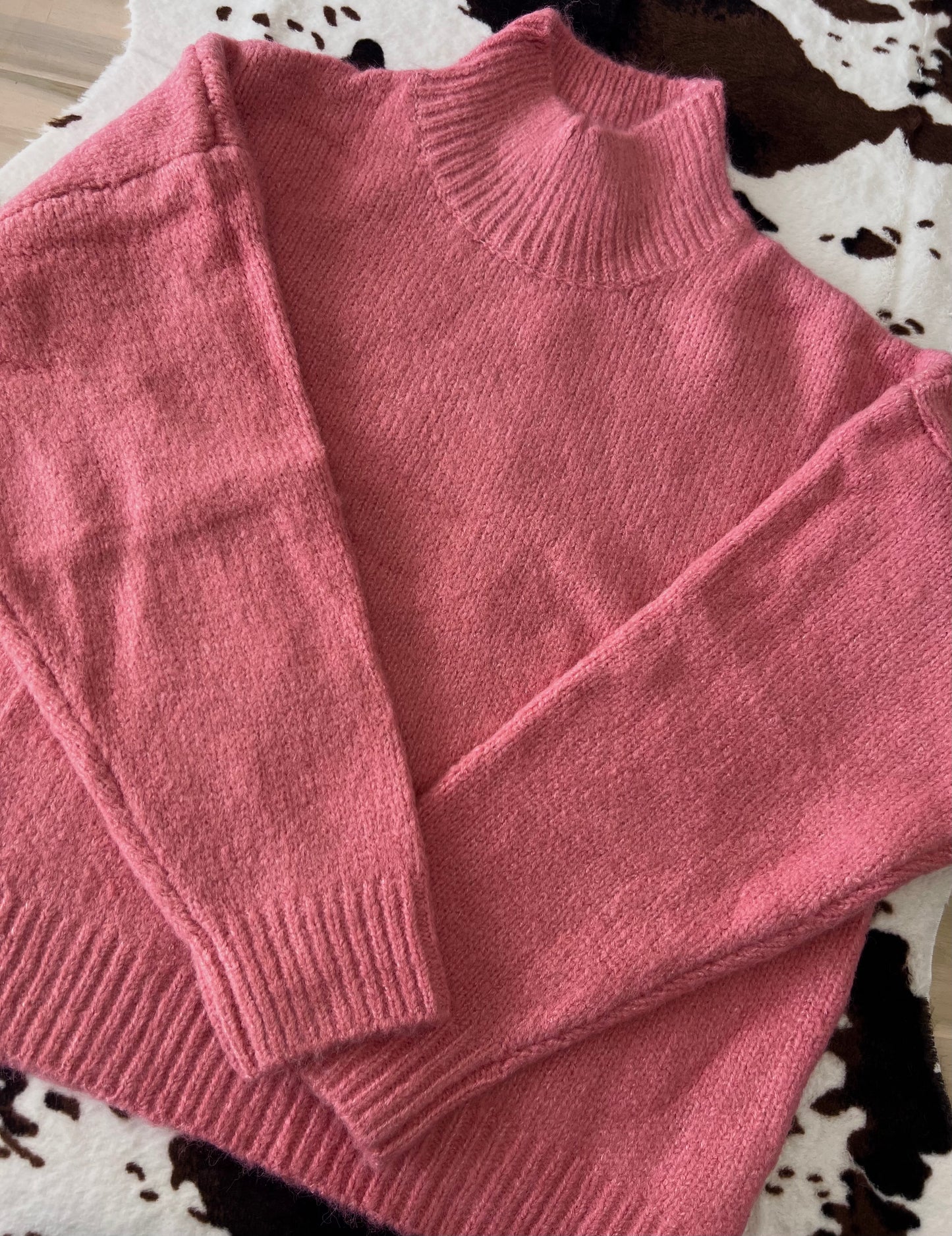 pretty in pink sweater