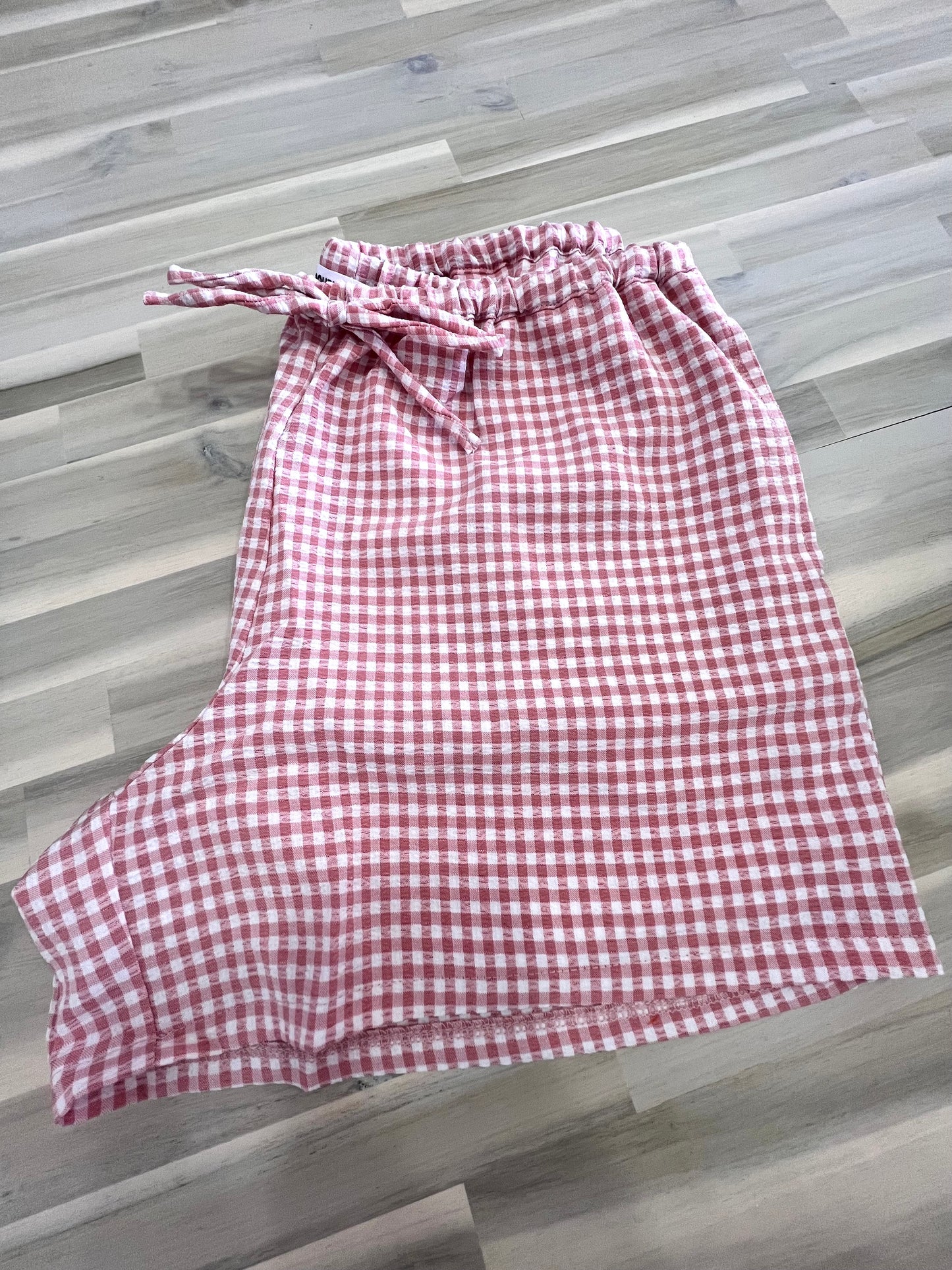 pink picnic shorts