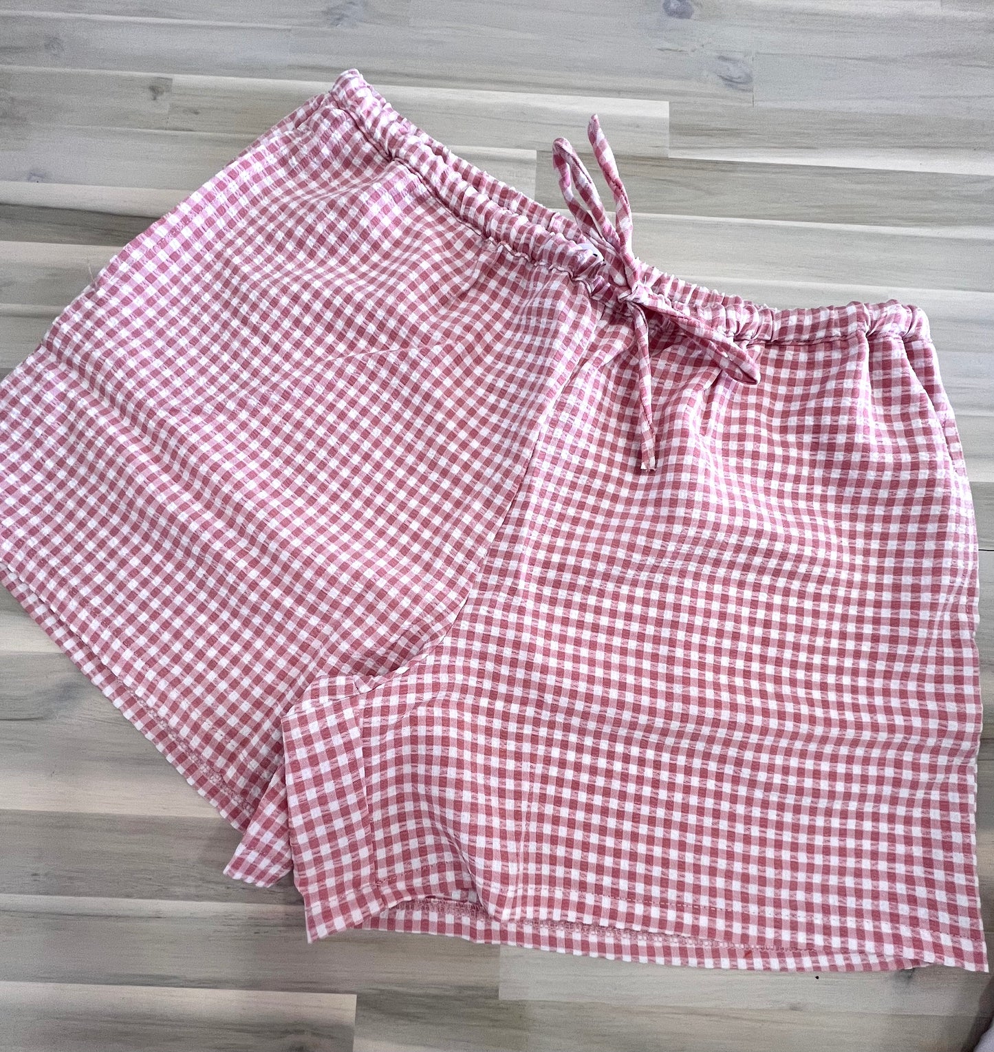 pink picnic shorts