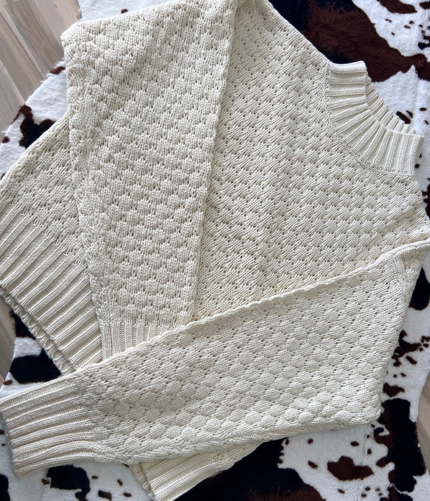 cozy cream sweater