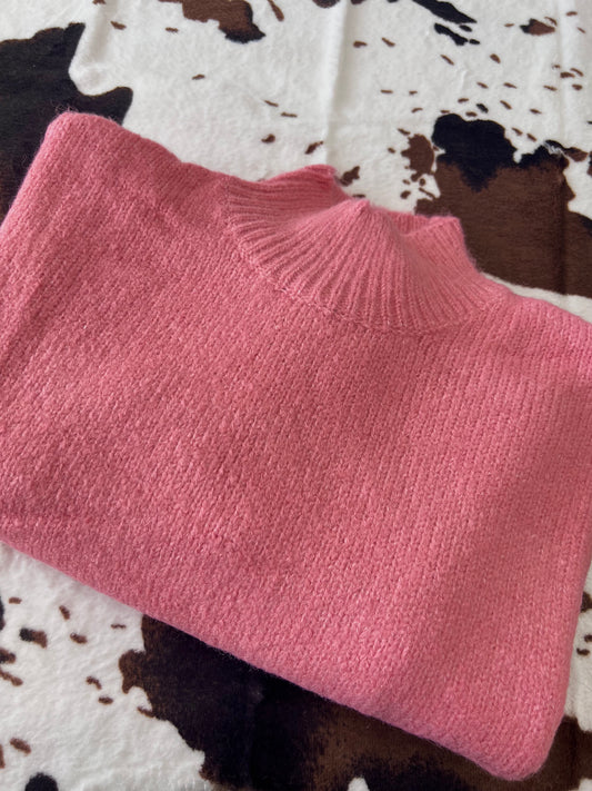 pretty in pink sweater